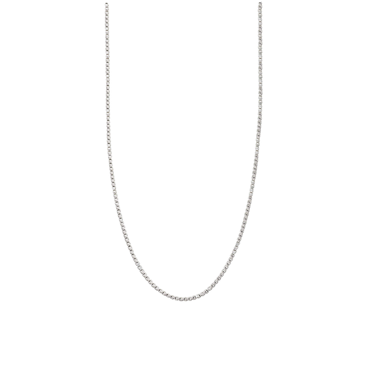 PAWNSHOP SILVER 20 INCH ROUND BOX CHAIN NECKLACE