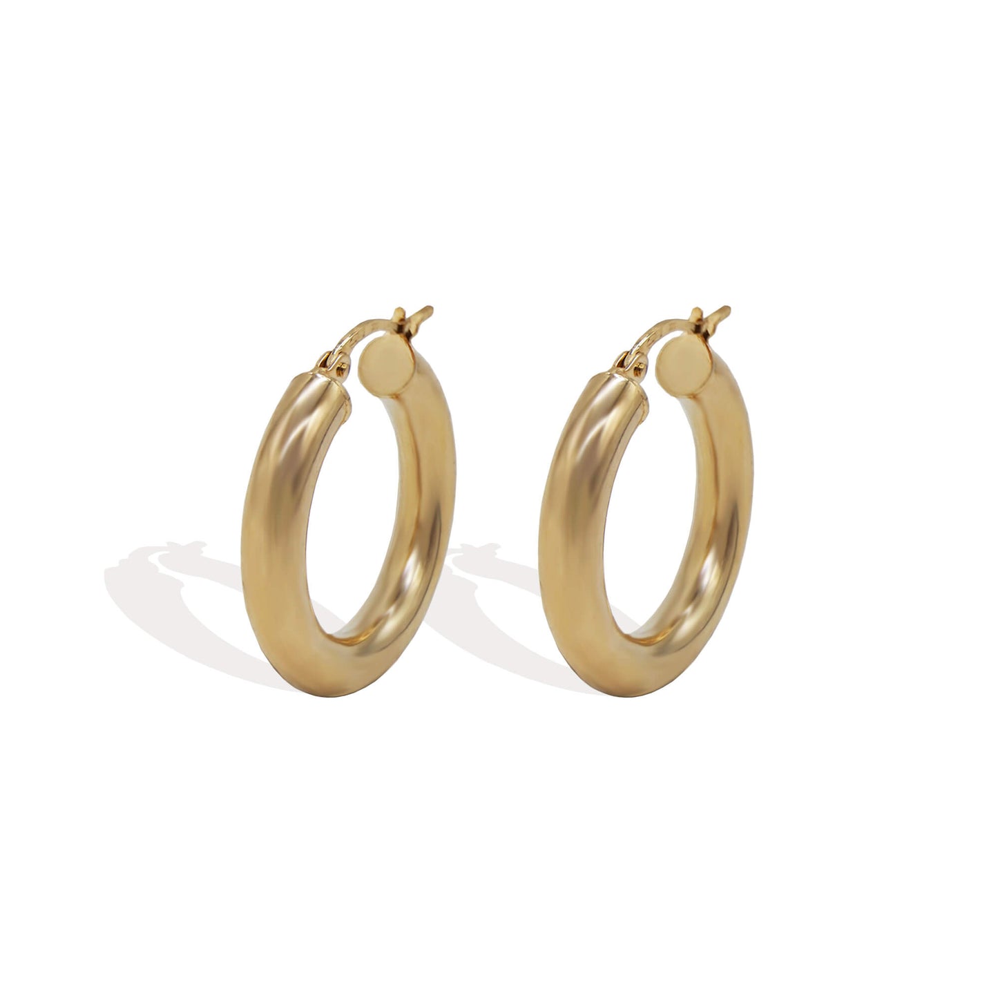 9K Gold Rounded Hoops (23mm)