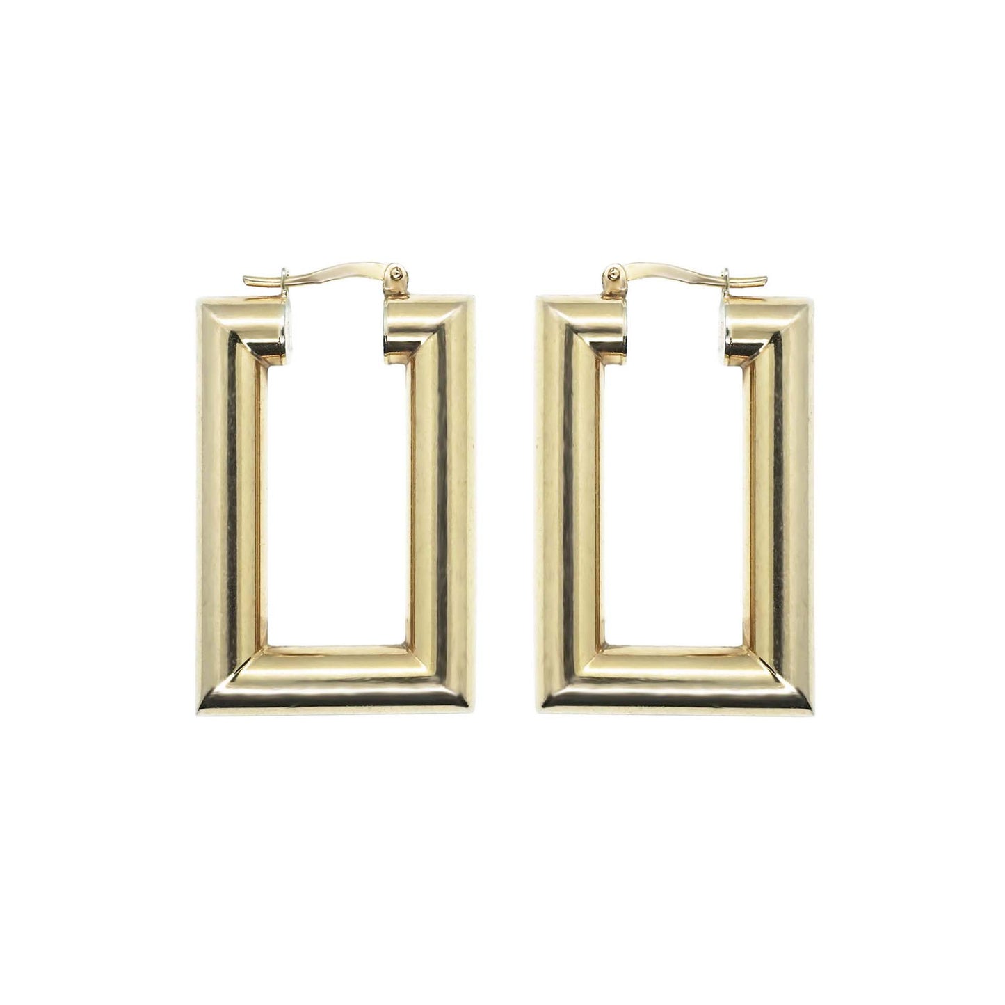 PAWNSHOP SIGNATURE LARGE RECTANGLE HOOP EARRINGS