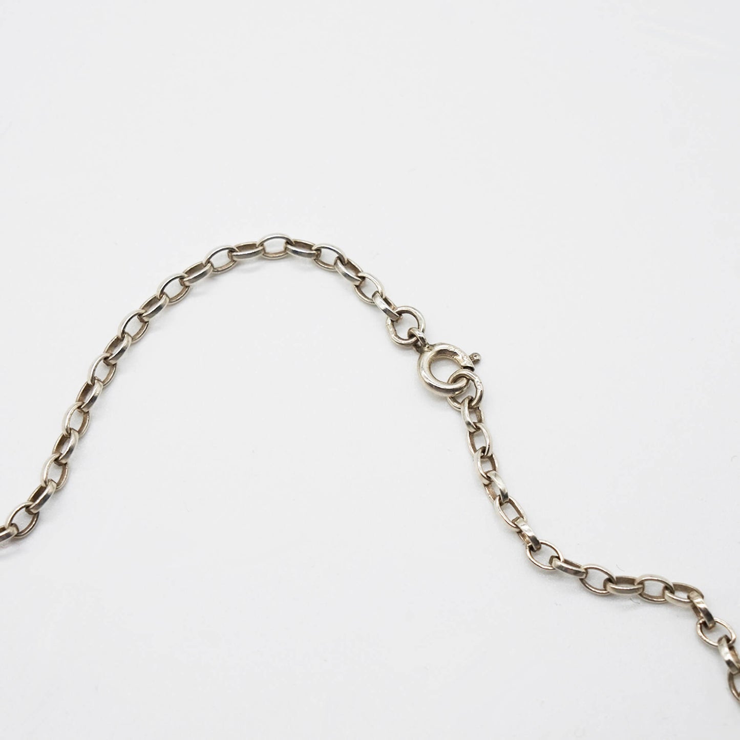VINTAGE STERLING SILVER BELCHER CHAIN NECKLACE