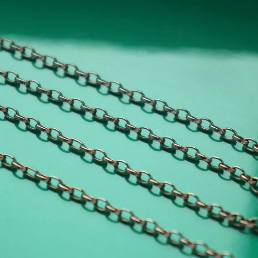 VINTAGE STERLING SILVER BELCHER CHAIN NECKLACE