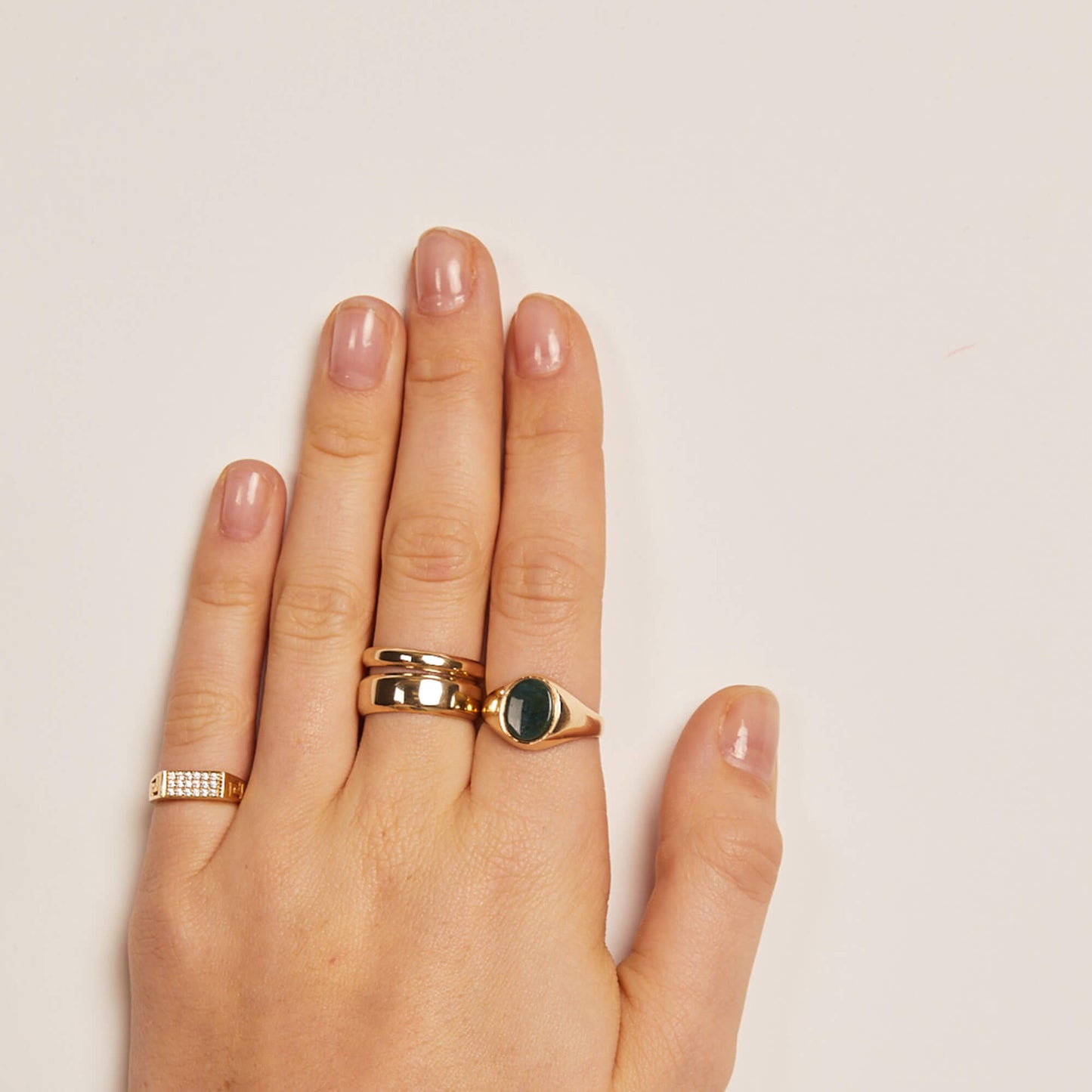 PAWNSHOP SIGNATURE PAVE PINKY/ SIGNET RING