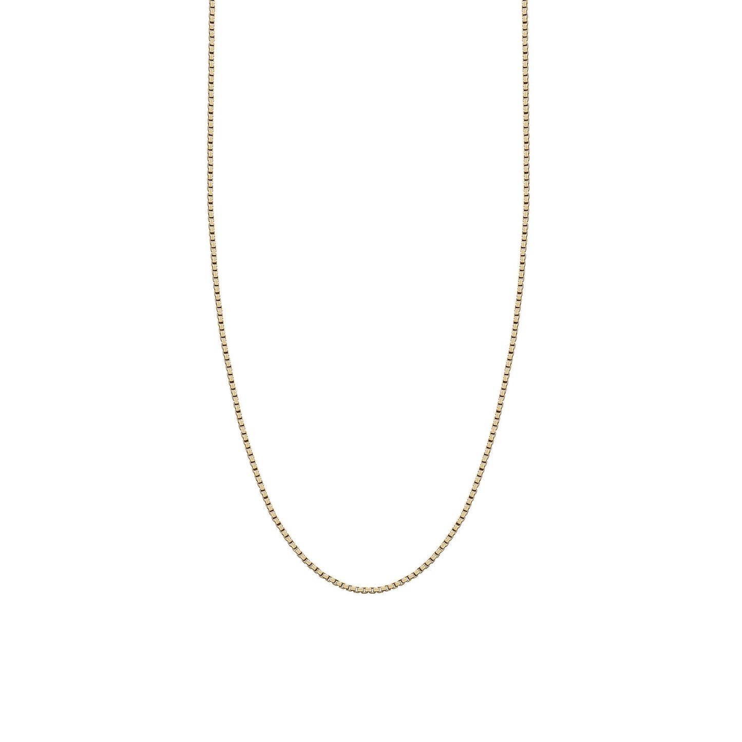 VINTAGE 9K 22 INCH GOLD BOX CHAIN NECKLACE