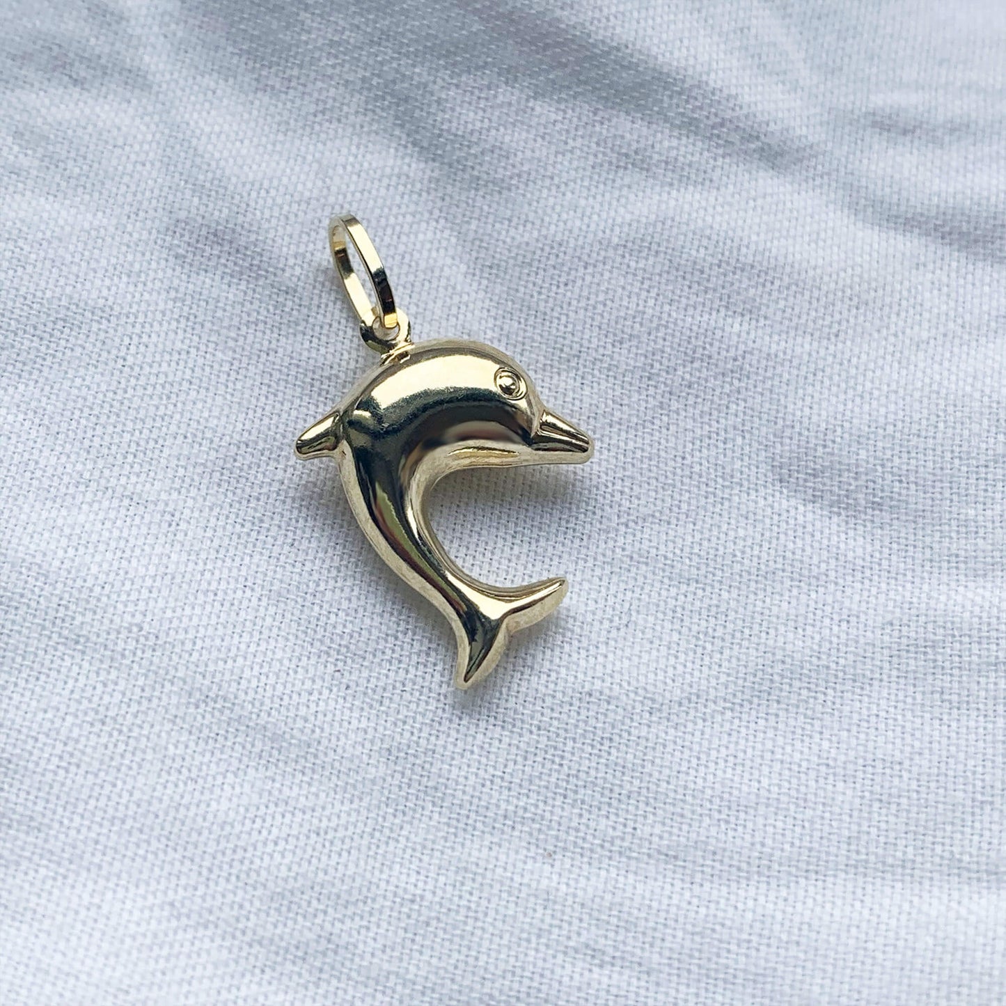 9K GOLD DOLPHIN CHARM PENDANT