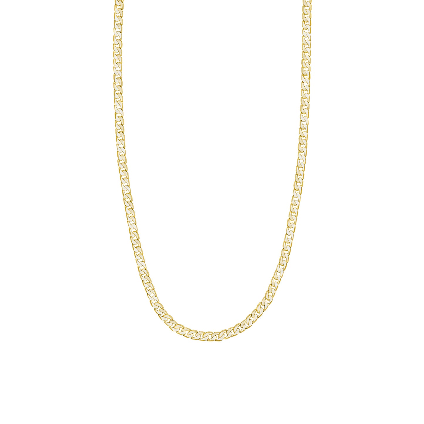 9K GOLD CURB CHAIN NECKLACE