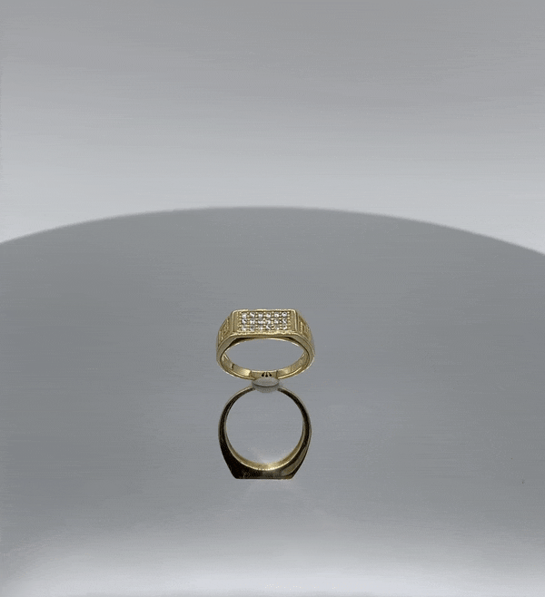 PAWNSHOP SIGNATURE PAVE PINKY/ SIGNET RING