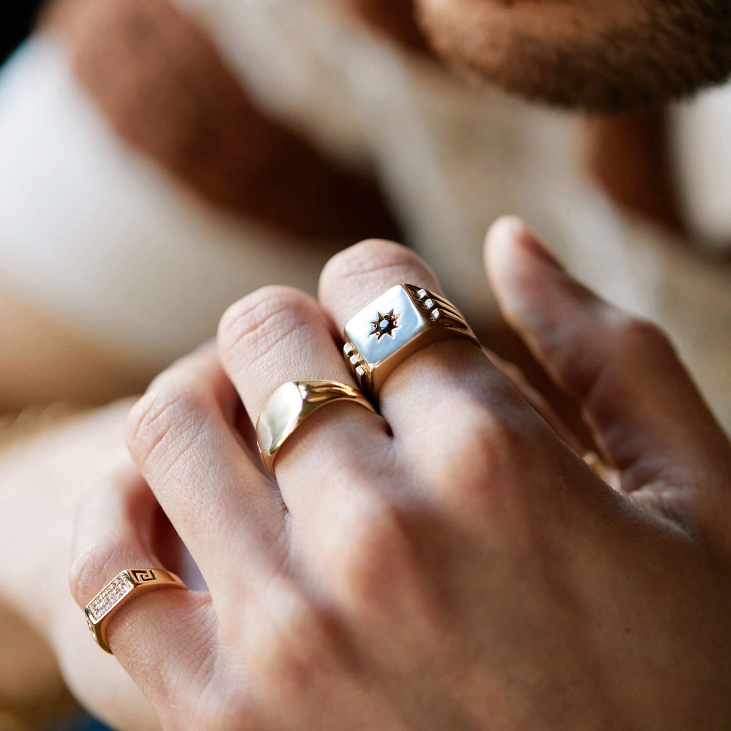 PAWNSHOP SIGNATURE PAVE PINKY/ SIGNET RING