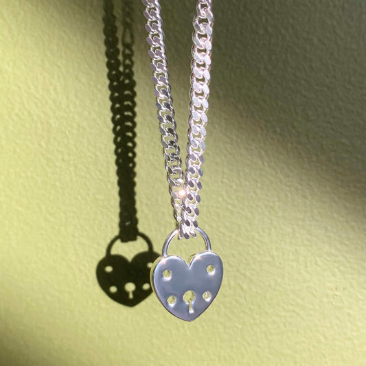 PAWNSHOP SIGNATURE HEART PADLOCK NECKLACE