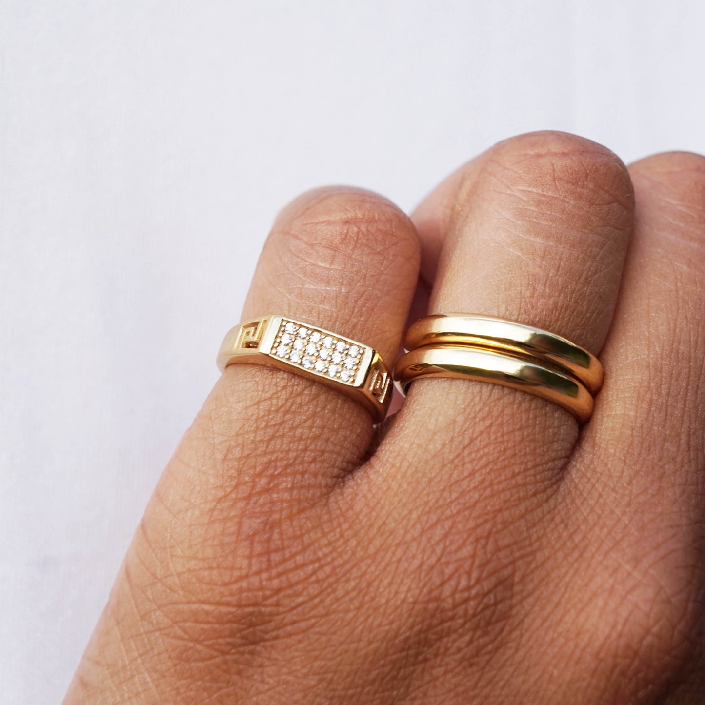 PAWNSHOP SIGNATURE PAVE PINKY/ SIGNET RING