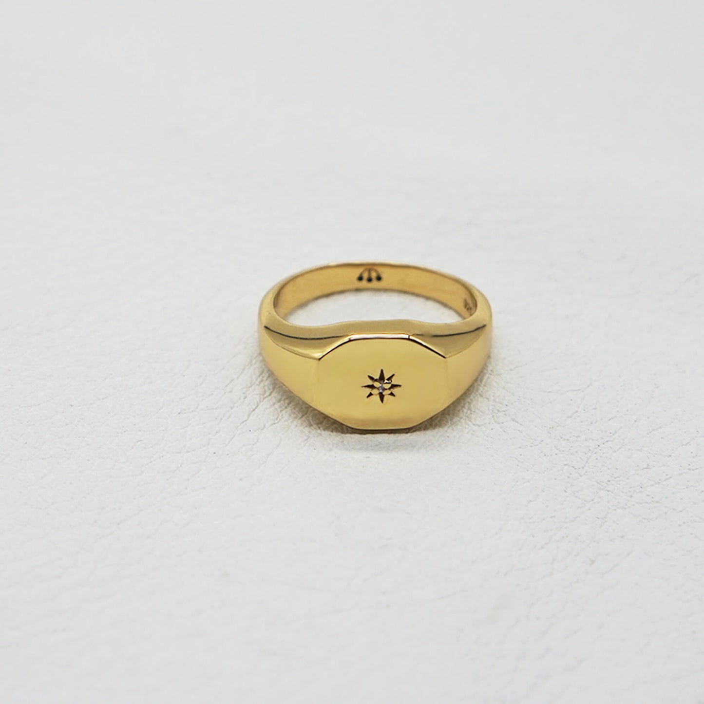 PAWNSHOP SIGNATURE STARBURST OCTAGON PINKY/SIGNET RING