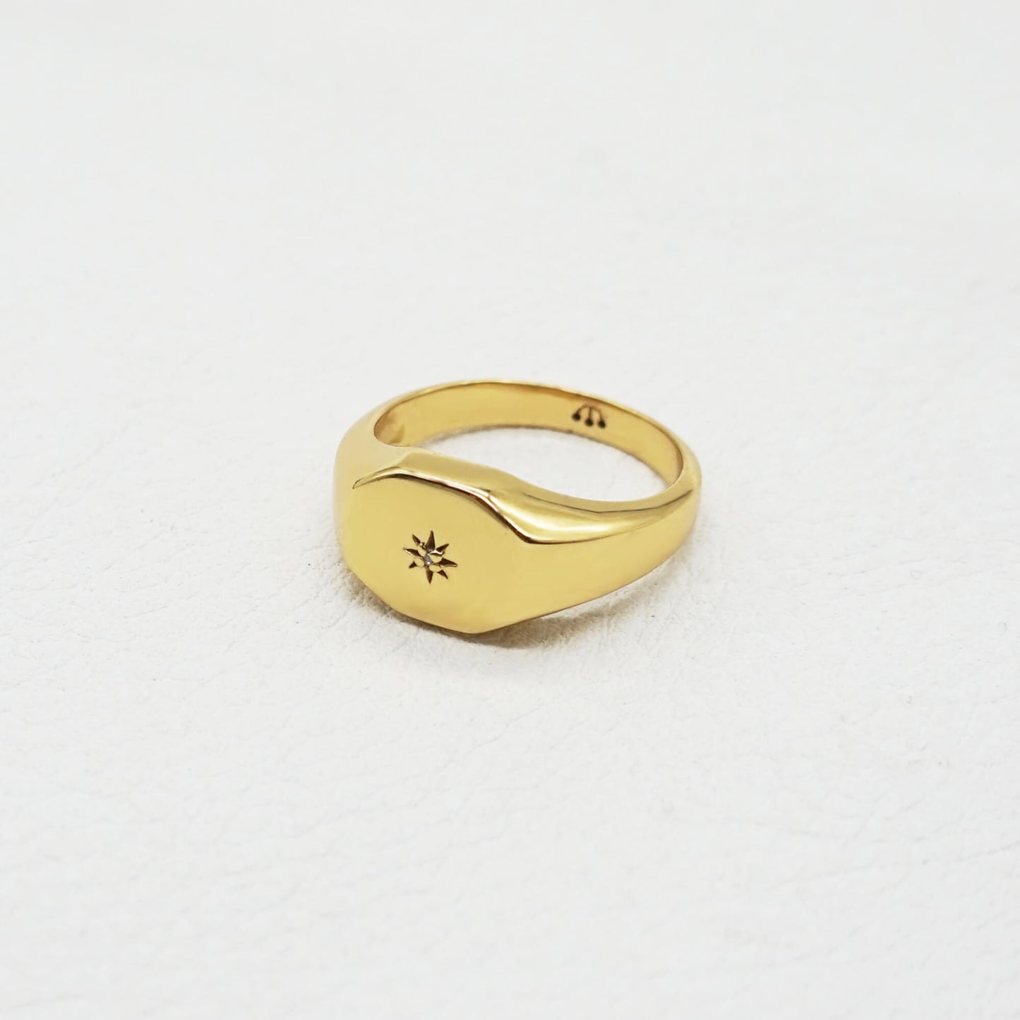 PAWNSHOP SIGNATURE STARBURST OCTAGON PINKY/SIGNET RING