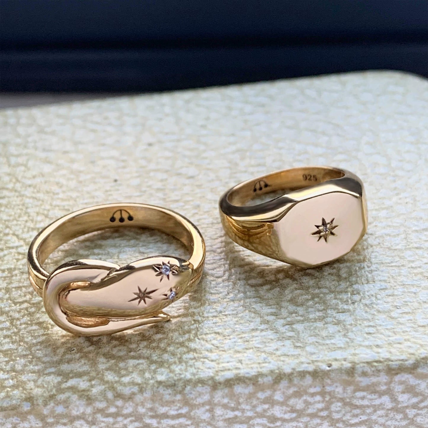 PAWNSHOP SIGNATURE STARBURST OCTAGON PINKY/SIGNET RING
