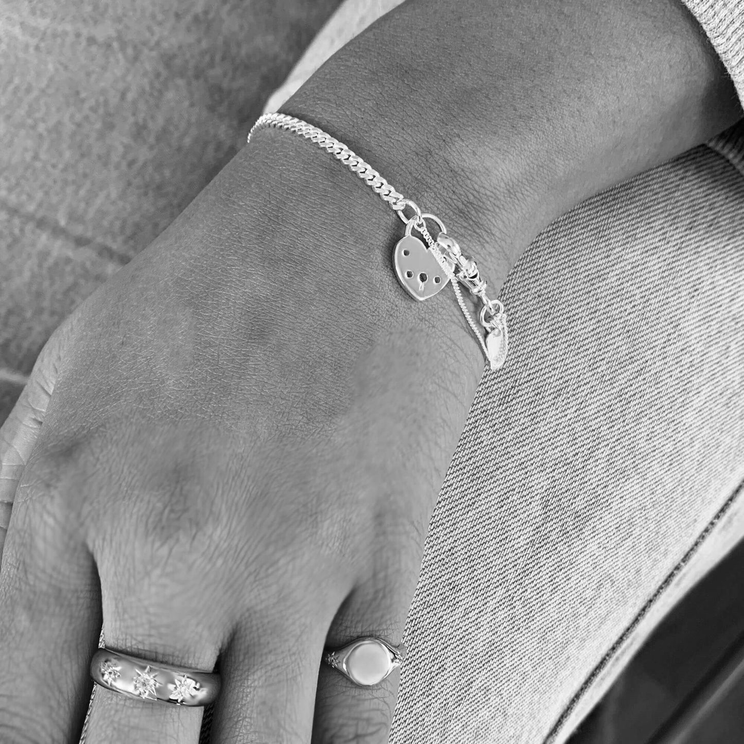 PAWNSHOP SIGNATURE CHUNKY HEART PADLOCK BRACELET