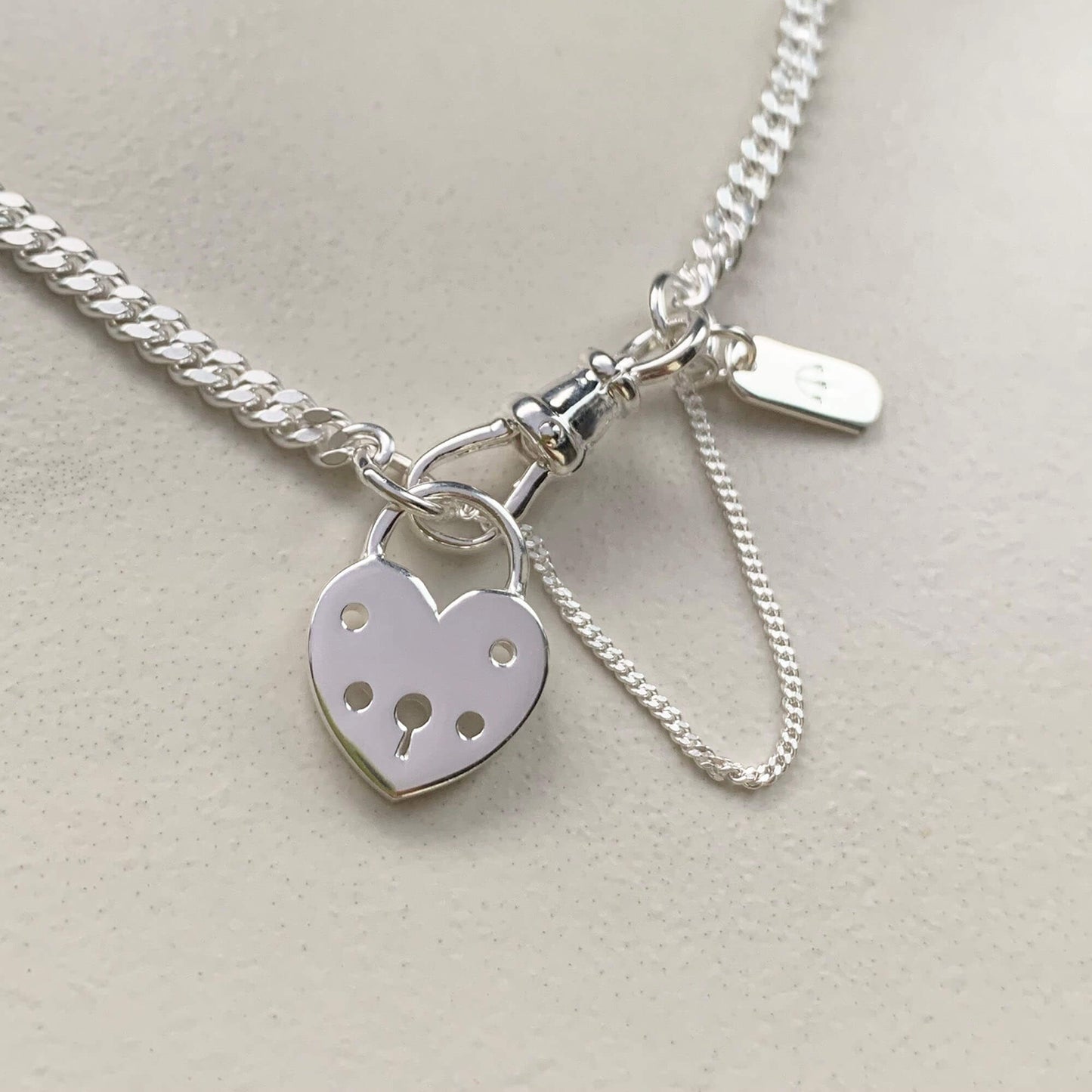 PAWNSHOP SIGNATURE HEART PADLOCK BRACELET