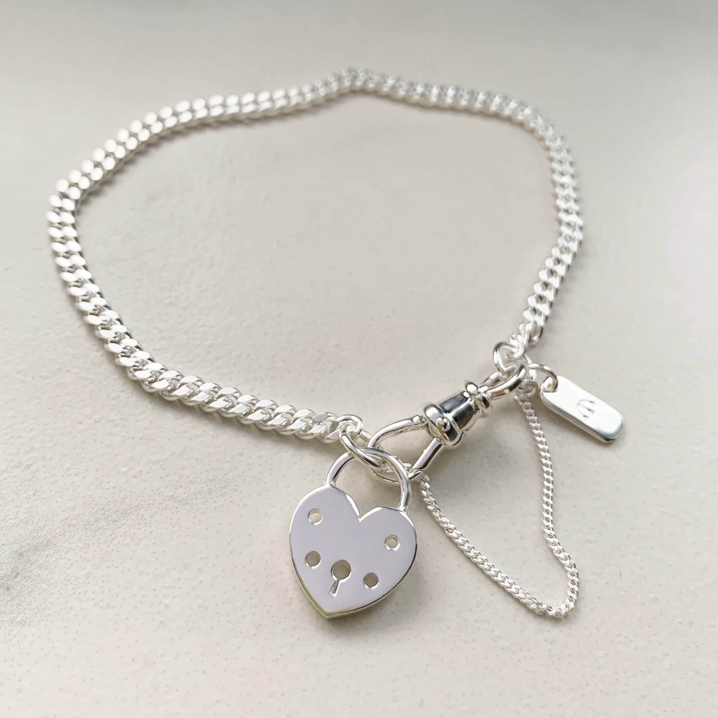PAWNSHOP SIGNATURE HEART PADLOCK BRACELET