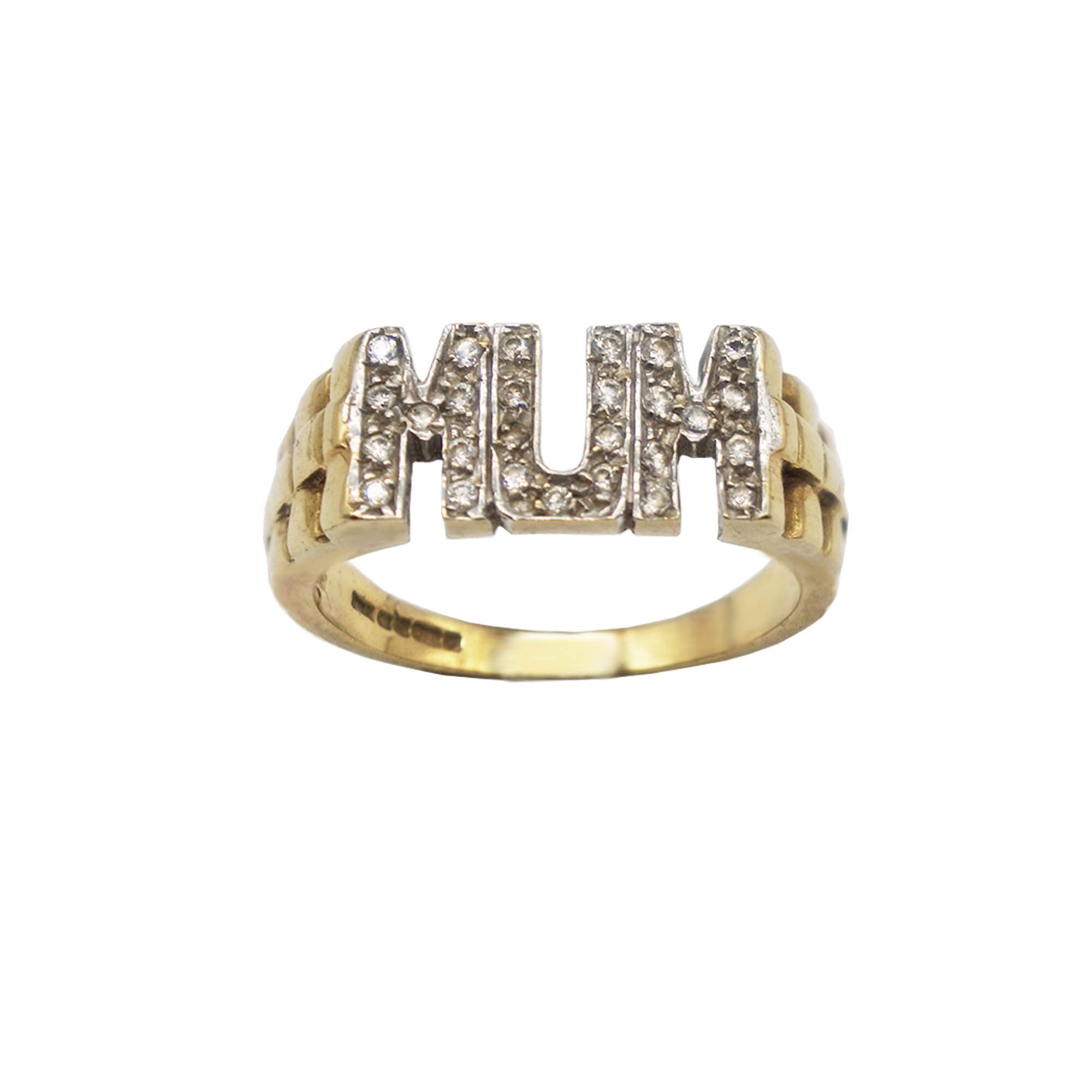 Mum top rings gold
