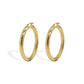 9K Gold Rounded Hoops (38mm)