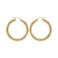9K Gold Rounded Hoops (38mm)