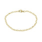 9K GOLD OVAL BELCHER CHAIN BRACELET