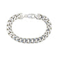 VINTAGE STERLING SILVER HEAVY CURB CHAIN BRACELET