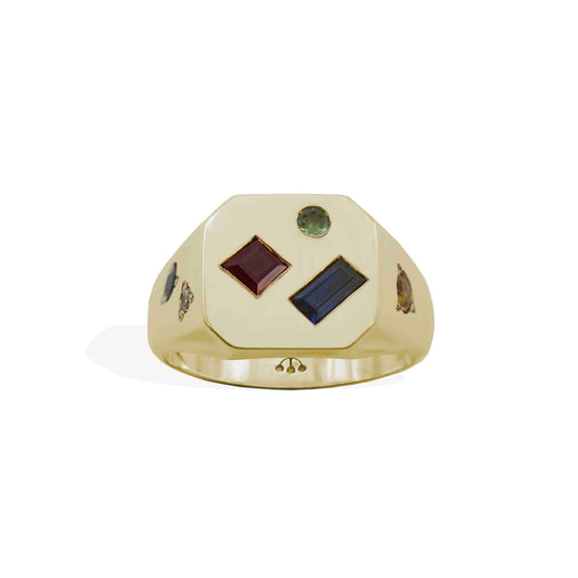 Custom London Signet Ring (Gold 375)