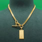 PAWNSHOP SIGNATURE T BAR INGOT CHAIN NECKLACE