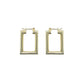 PAWNSHOP SIGNATURE SMALL RECTANGLE HOOP EARRINGS