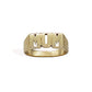 Custom Cardiff Bark Signet Ring (Gold 375)