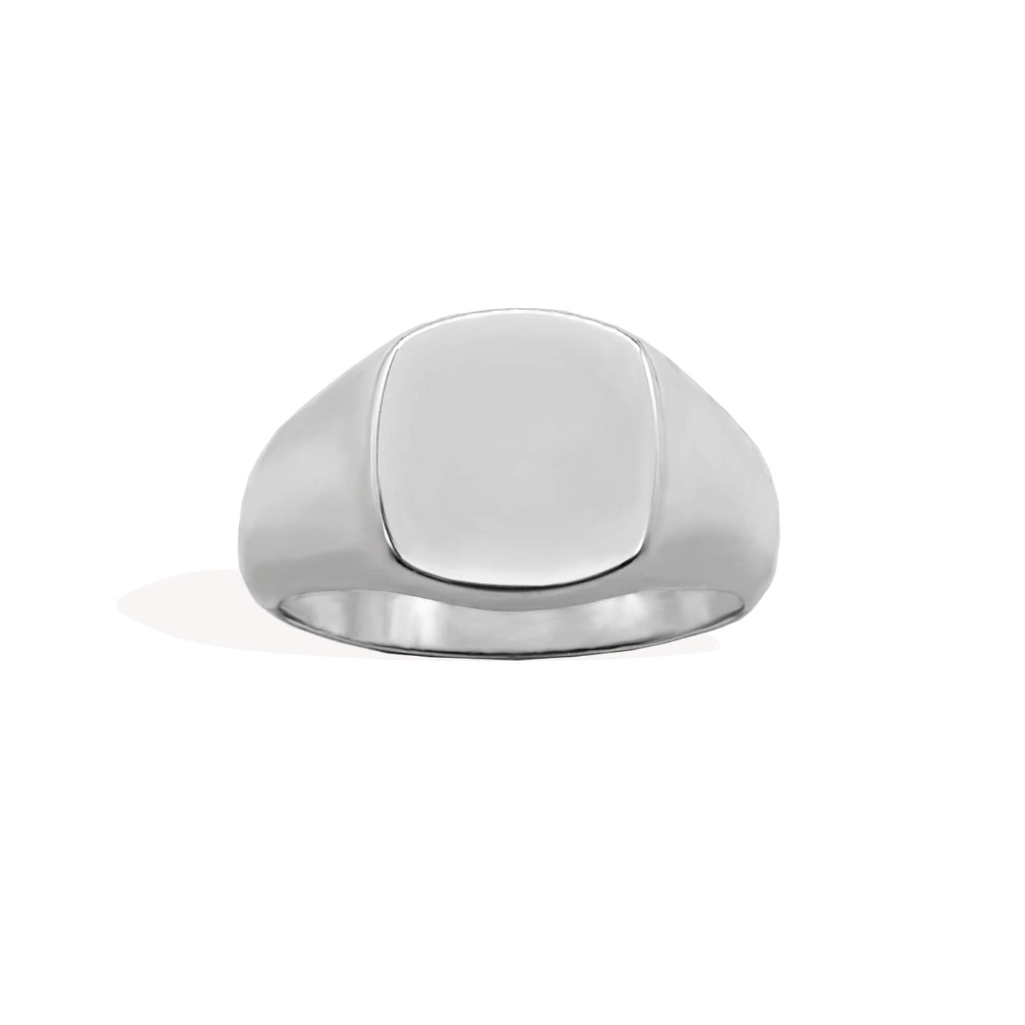 Custom Newcastle Cushion Signet Ring (Silver 925)