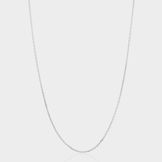 fine sterling silver trace chain necklace.