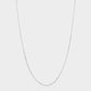 fine sterling silver trace chain necklace.