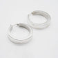 PAWNSHOP SIGNATURE STRAIGHT EDGE HOOP EARRINGS