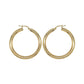 9K GOLD CHUNKY LARGE HOOP EARRINGS