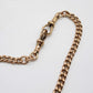 VINTAGE 9K ROSE GOLD T BAR ALBERT CHAIN NECKLACE