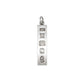 vintage sterling silver sling ingot charm with hallmarks