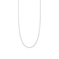 sterling silver diamond cut box chain necklace.