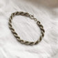 VINTAGE STERLING SILVER CHUNKY ROPE CHAIN BRACELET