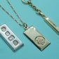 9K GOLD ST CHRISTOPHER INGOT NECKLACE