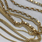 9K GOLD 20 INCH DIAMOND CUT BELCHER CHAIN NECKLACE