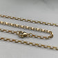 9K GOLD 20 INCH DIAMOND CUT BELCHER CHAIN NECKLACE