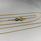 9K GOLD 18 INCH DIAMOND CUT CURB CHAIN NECKLACE
