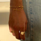 9K GOLD PLAIN OVAL SIGNET RING
