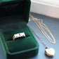 VINTAGE 9K GOLD GEO MUM RING