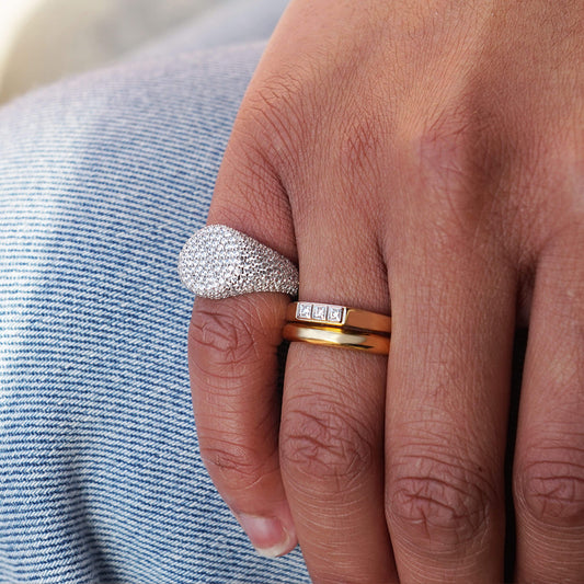 PAWNSHOP SIGNATURE PAVE PINKY RING