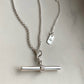 PAWNSHOP SIGNATURE FINE T BAR NECKLACE