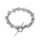 STERLING SILVER CHUNKY T BAR BRACELET