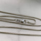 STERLING SILVER 20 INCH ROUND BOX CHAIN NECKLACE