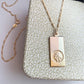9K GOLD ST CHRISTOPHER INGOT NECKLACE