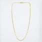 VINTAGE 9K GOLD PAPER LINK CHAIN NECKLACE