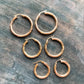 9K GOLD LARGE CHUNKY HOOP EARRINGS
